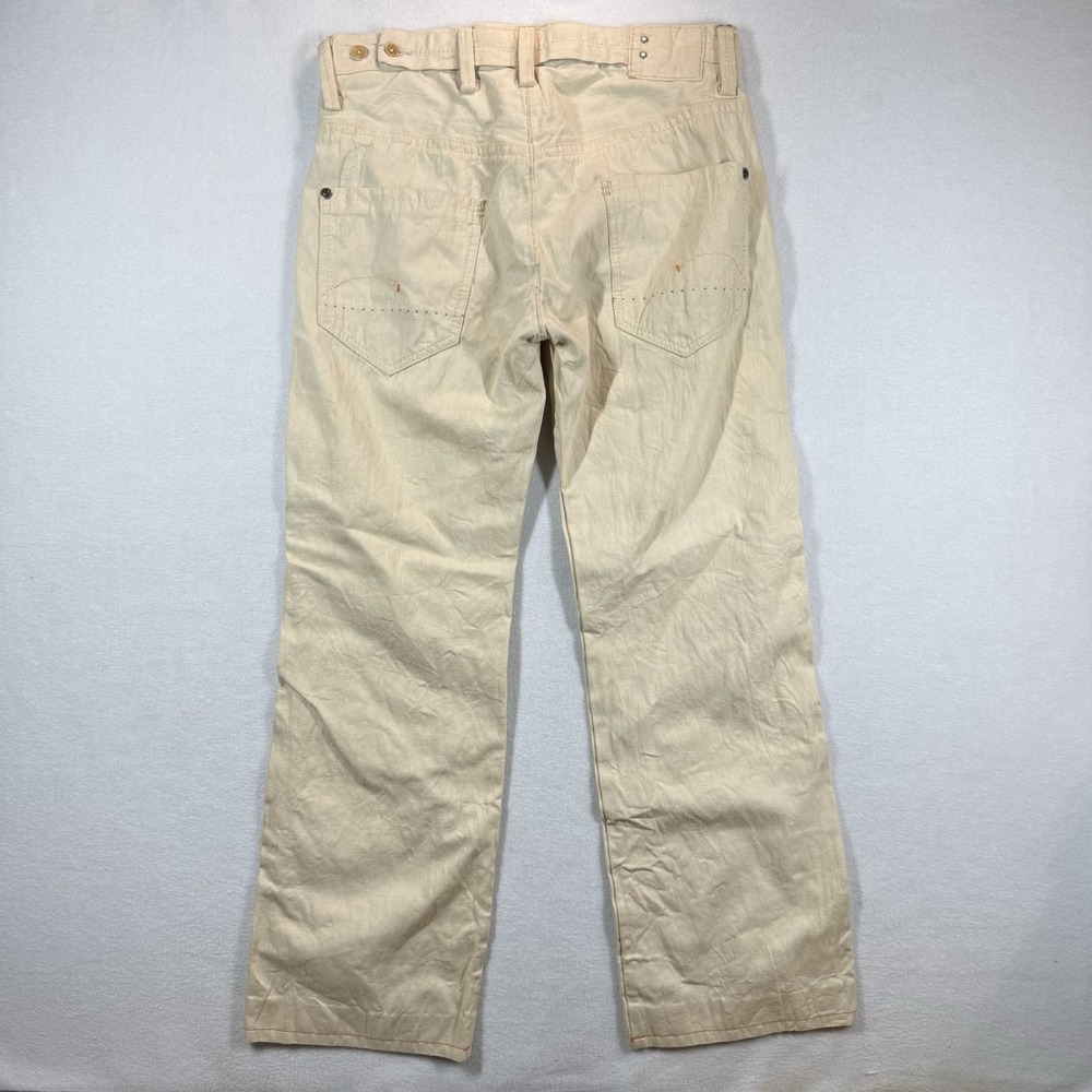 G-Star Raw Jeans Mens 34x32 Radar Loose‎ Ivory Canvas Workwear Utilitarian Japan - Picture 2 of 13
